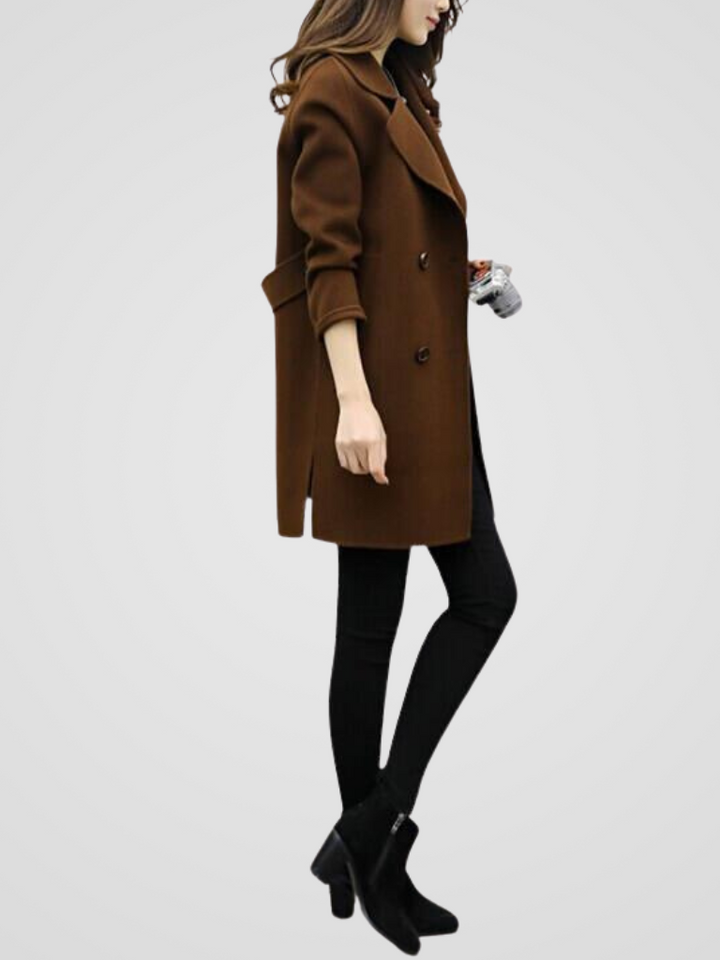 Caroline | Double-Breasted Wool Coat