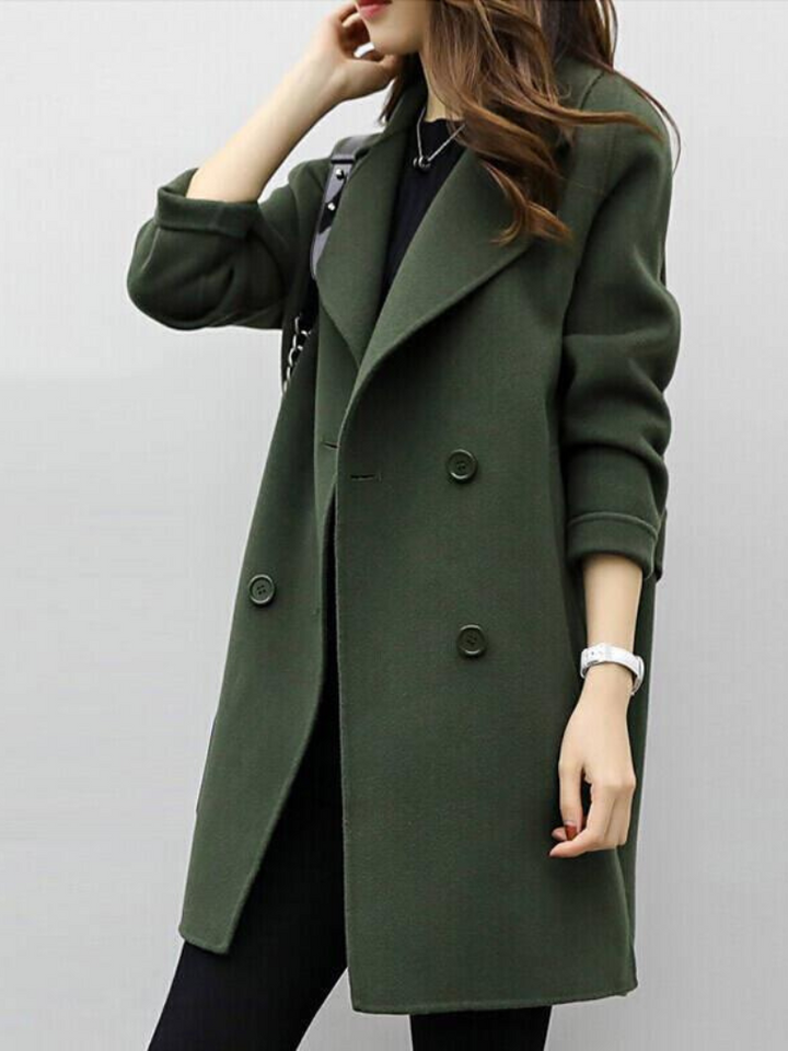 Caroline | Double-Breasted Wool Coat