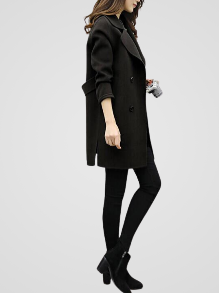 Caroline | Double-Breasted Wool Coat