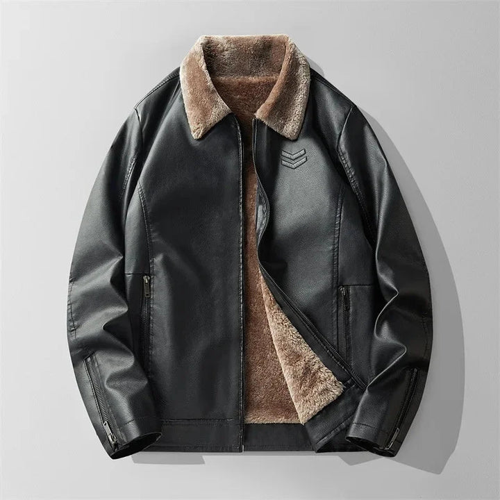Charles | Warm Lined Leather Jacket