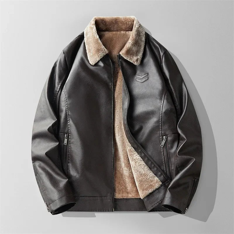 Charles | Warm Lined Leather Jacket