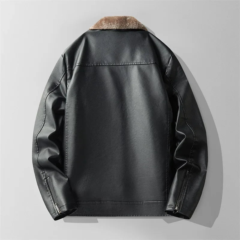 Charles | Warm Lined Leather Jacket