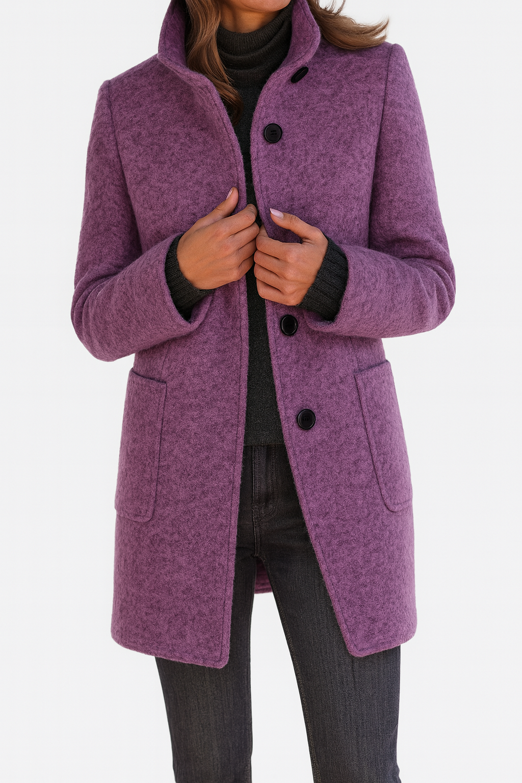Alyssa | Classic Button-Up Coat