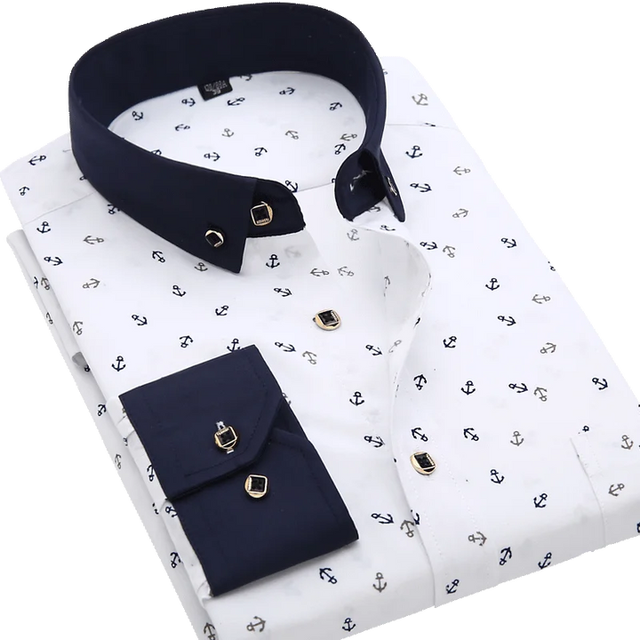 Tyler | Modern Printed Long Sleeve Shirt