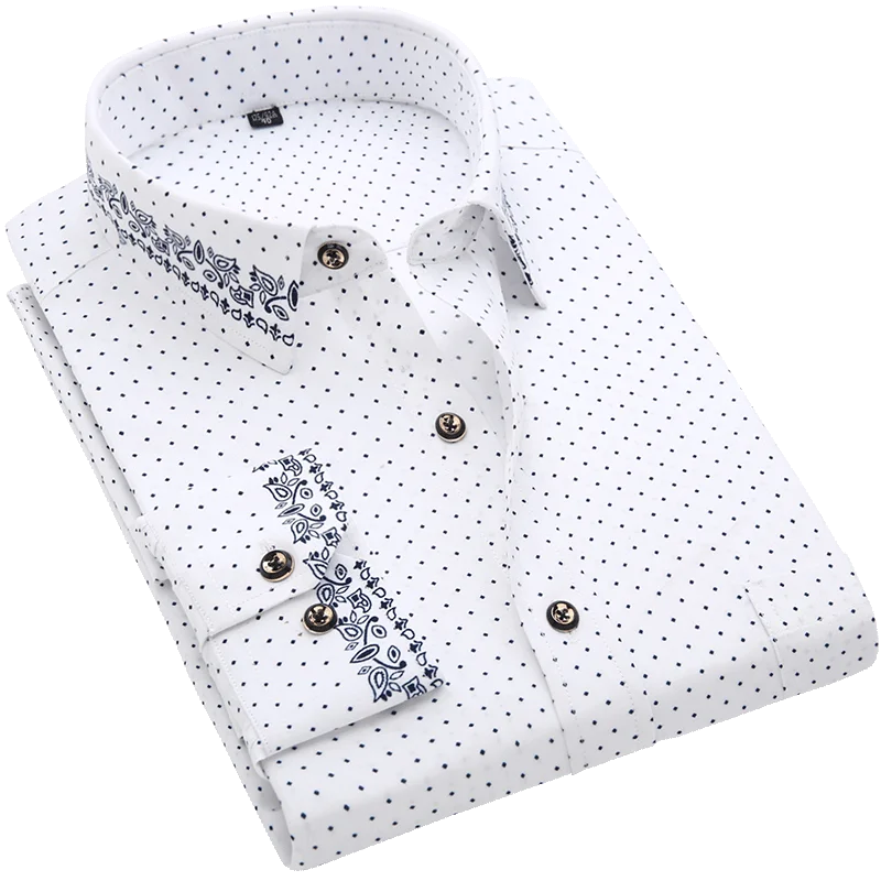 Tyler | Modern Printed Long Sleeve Shirt