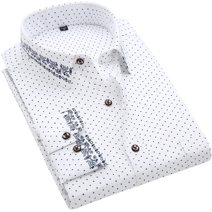 Tyler | Modern Printed Long Sleeve Shirt