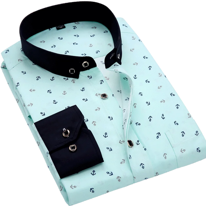 Tyler | Modern Printed Long Sleeve Shirt