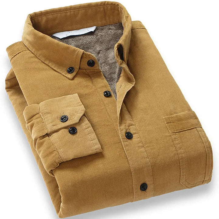 Raymond | Warm Lined Corduroy Long Sleeve Shirt