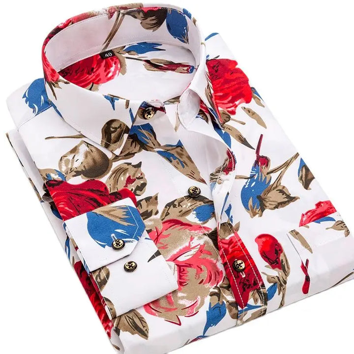 Tyler | Modern Printed Long Sleeve Shirt