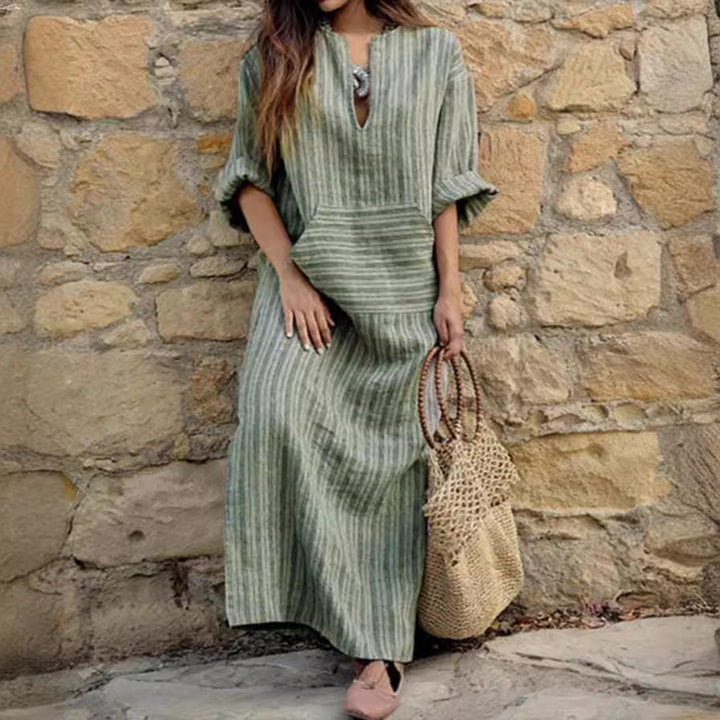Dorothy™ | Striped Pocket Maxi Dress