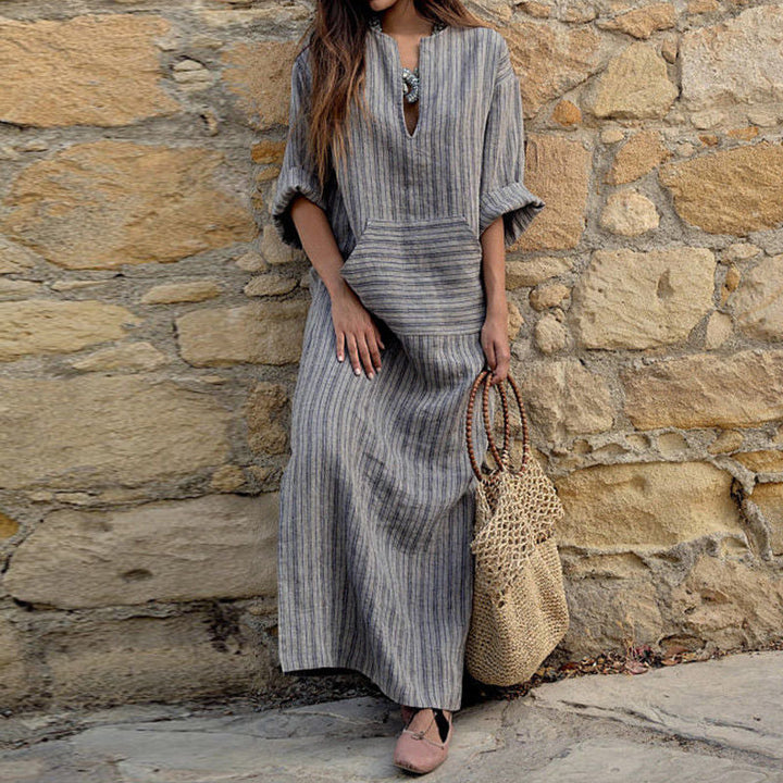 Dorothy™ | Striped Pocket Maxi Dress