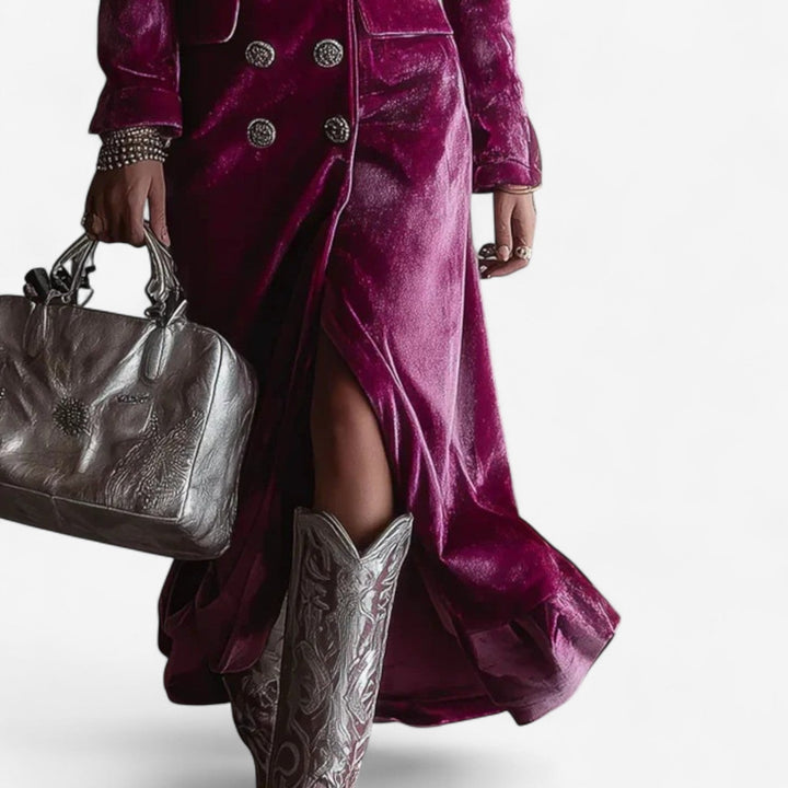 Virginia™ | Velvet Wrap Dress