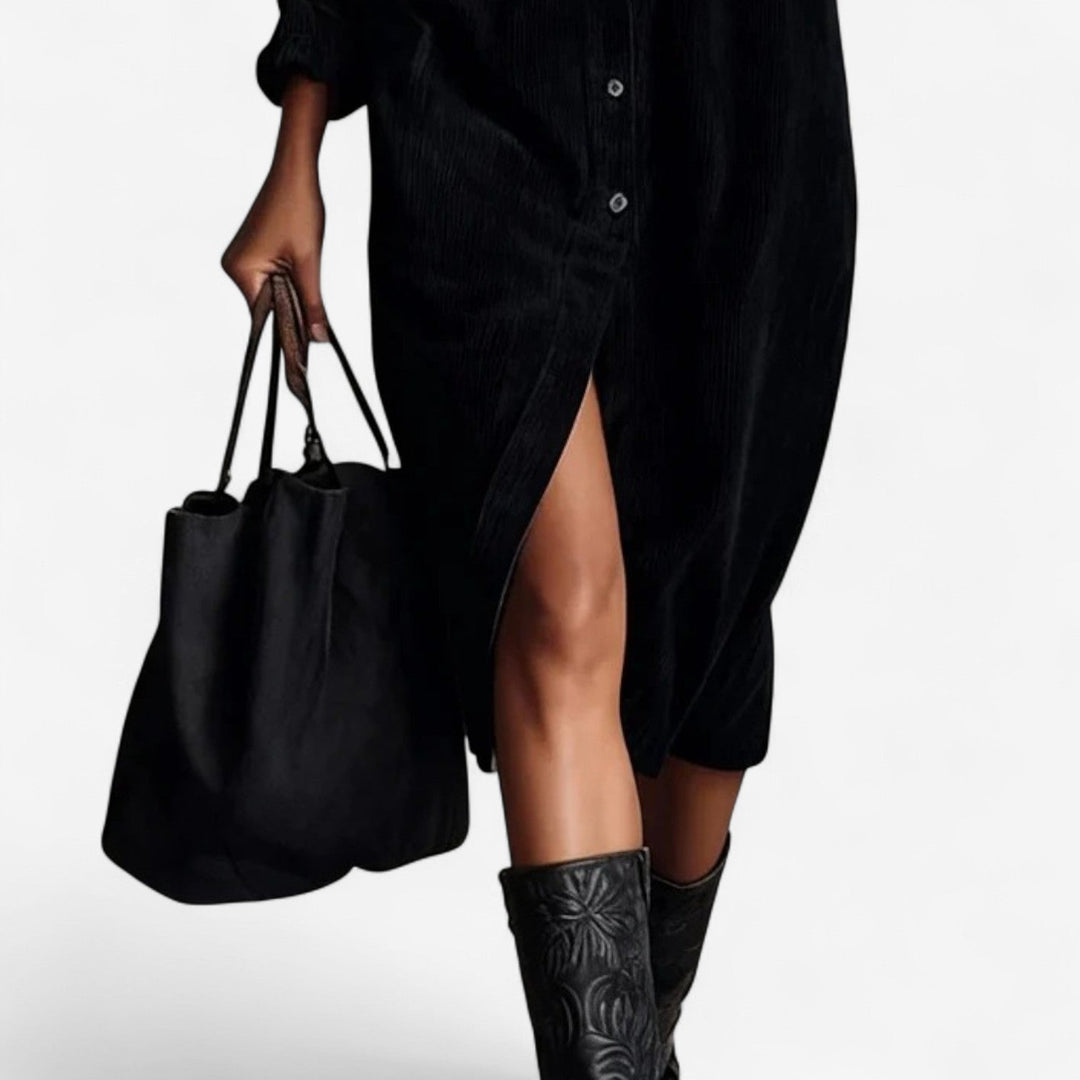 Anastasia™ | Corduroy Midi Dress