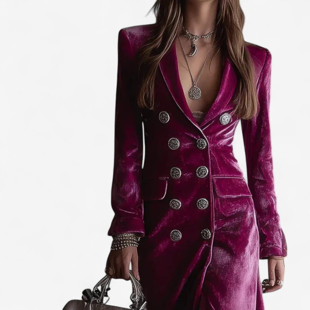 Virginia™ | Velvet Wrap Dress