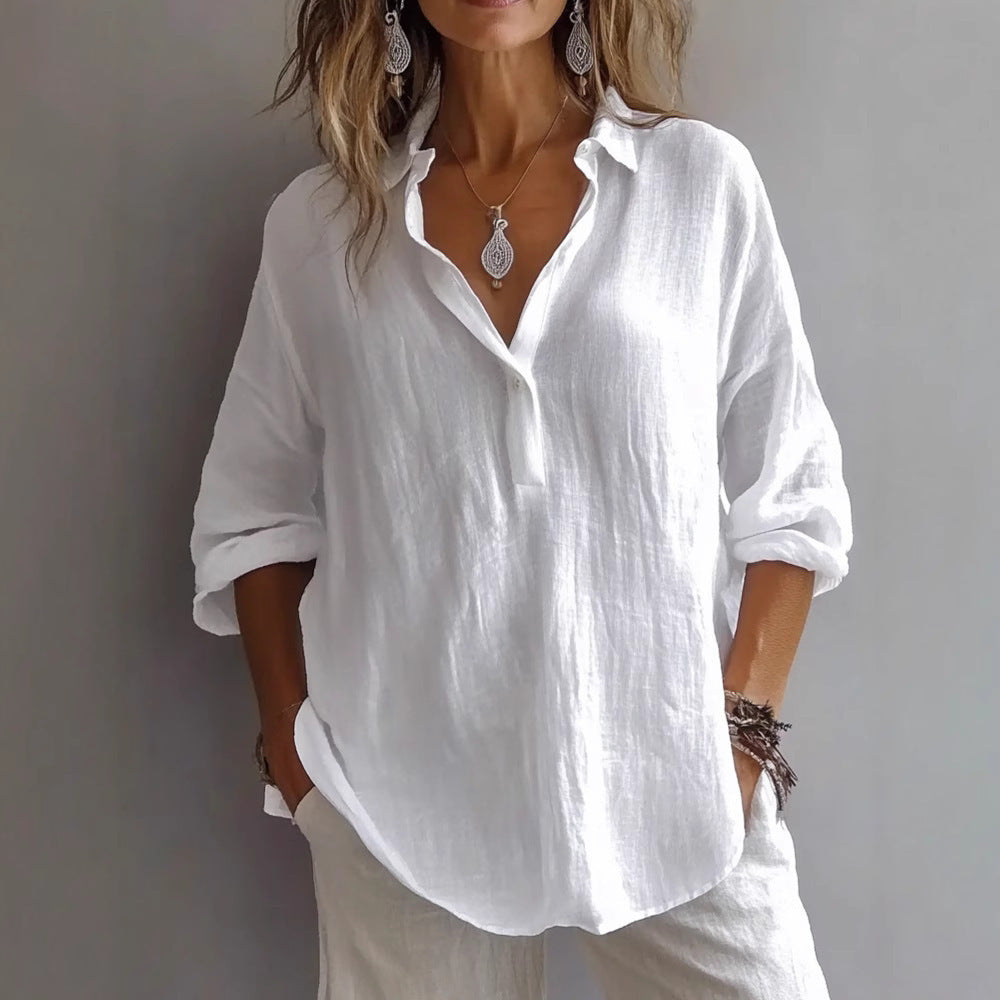 Madison | Relaxed Long Sleeve Blouse