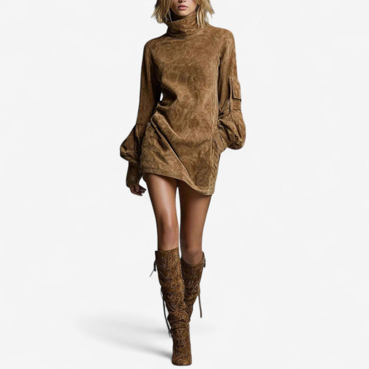 Tania™ | High-Neck Mini Dress