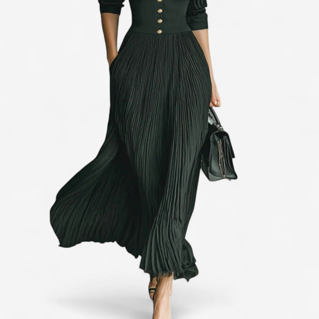 Carla™ | Pleated Maxi Dress