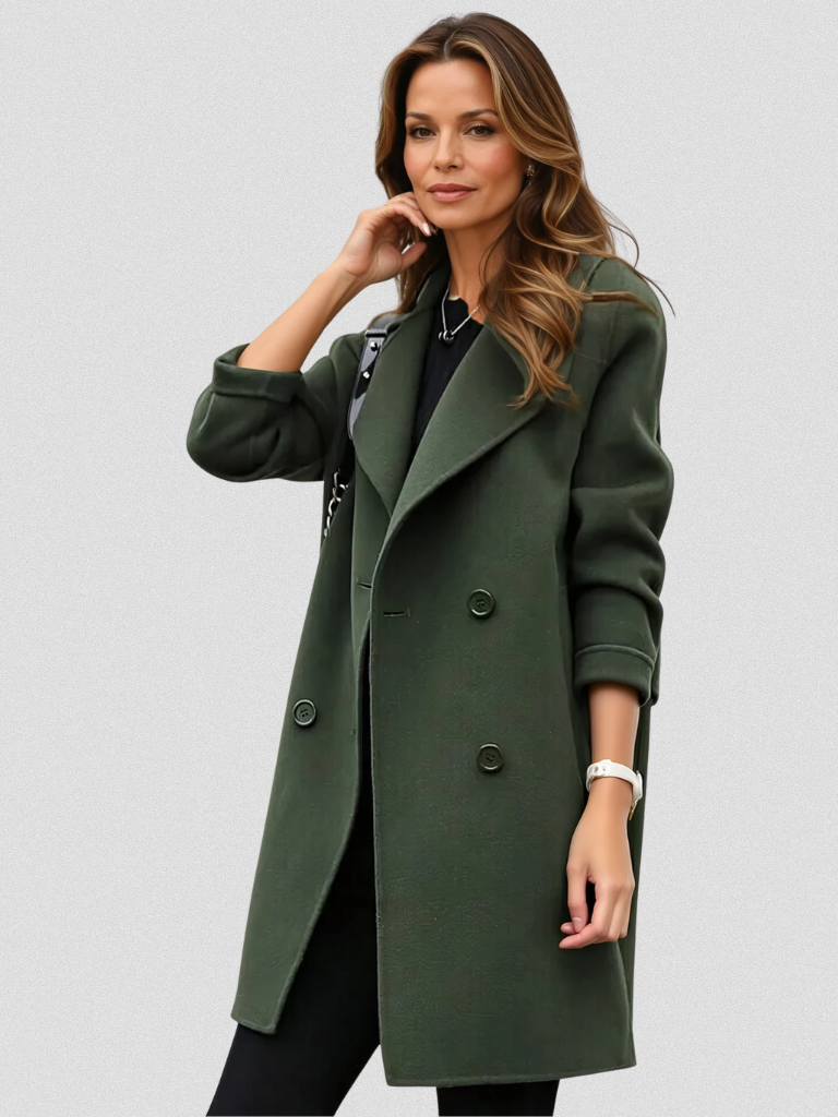 Caroline | Double-Breasted Wool Coat