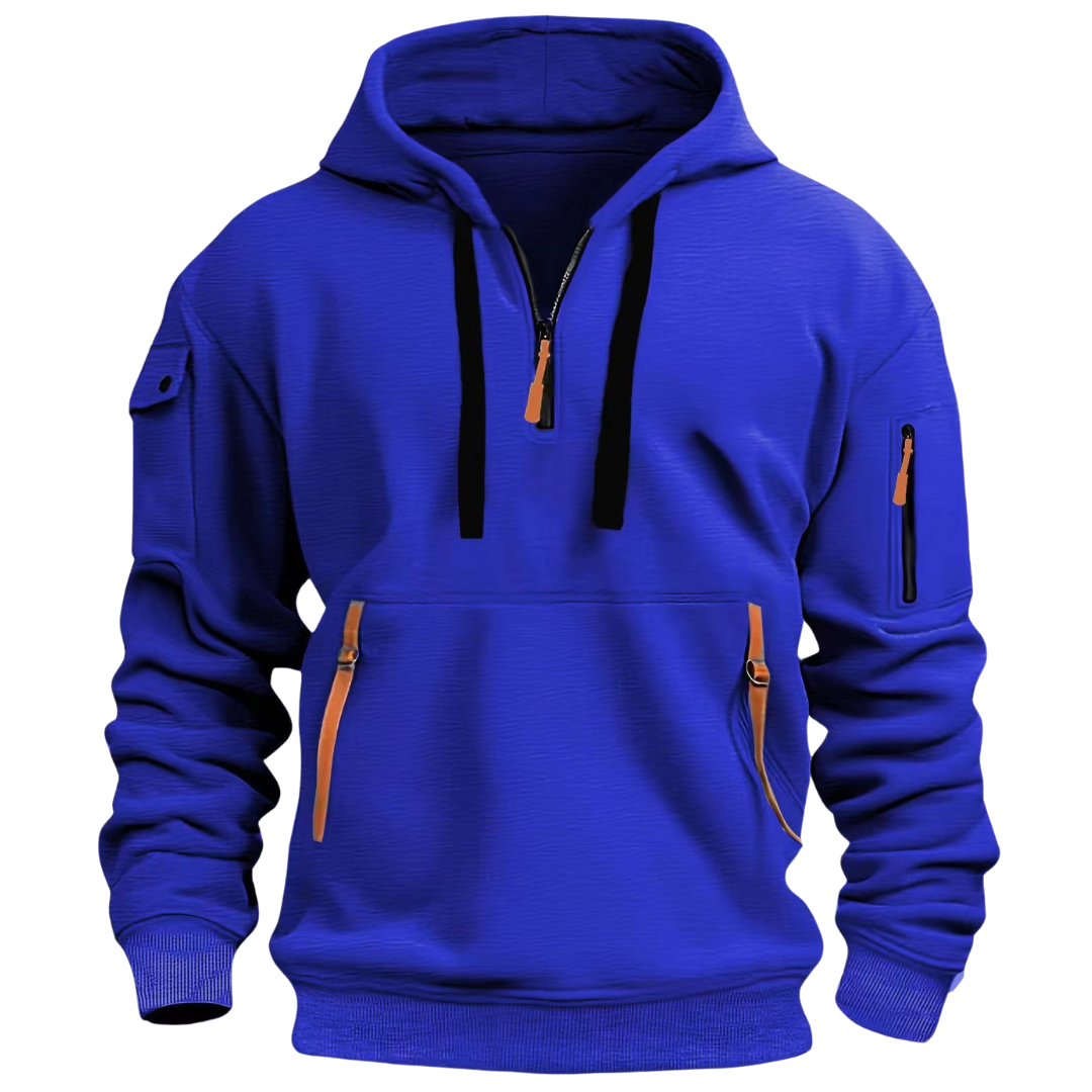 Patrick | Zip Detail Utility Hoodie