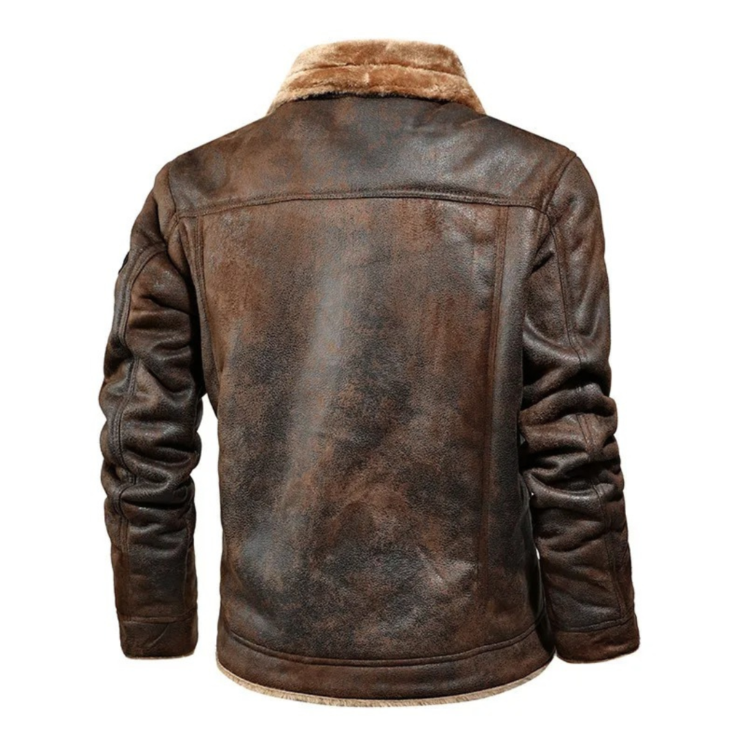 Louis™ | Warm and Versatile Leather Jacket