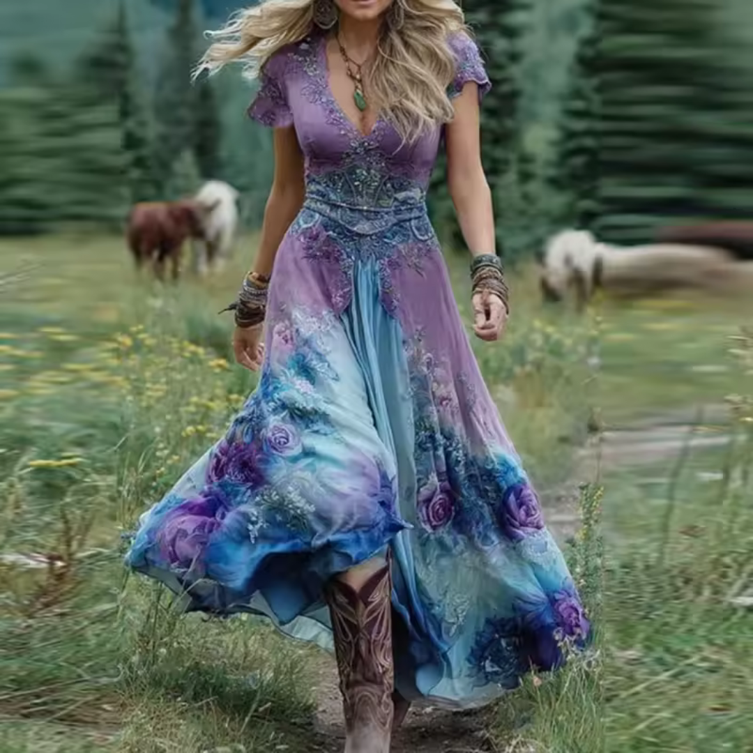 Aurora | Enchanted Boho Maxi Dress