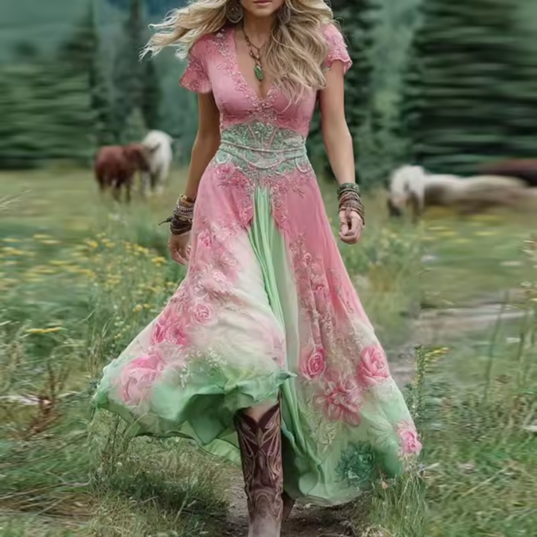 Aurora | Enchanted Boho Maxi Dress