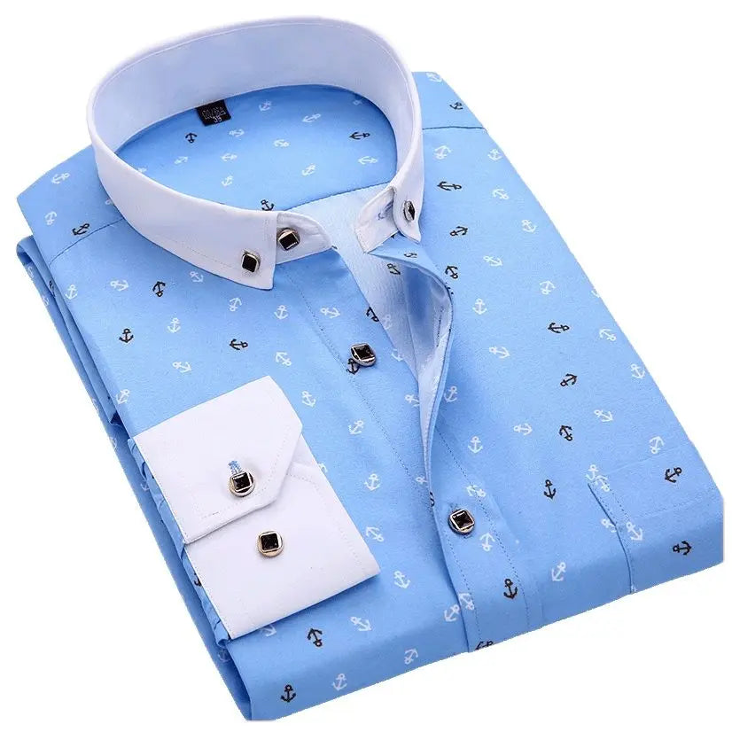Tyler | Modern Printed Long Sleeve Shirt