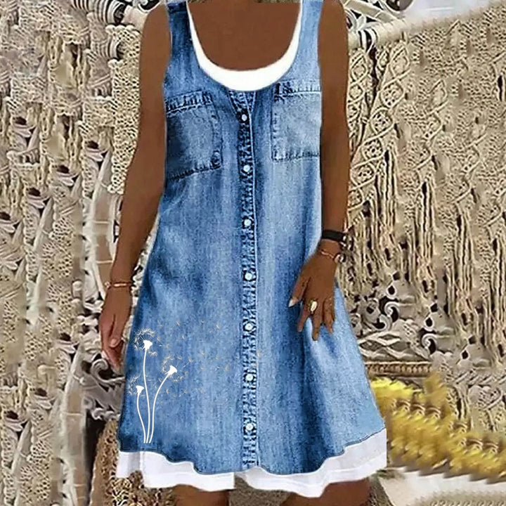 Olivia™ | Soft & Elegant Denim Dress