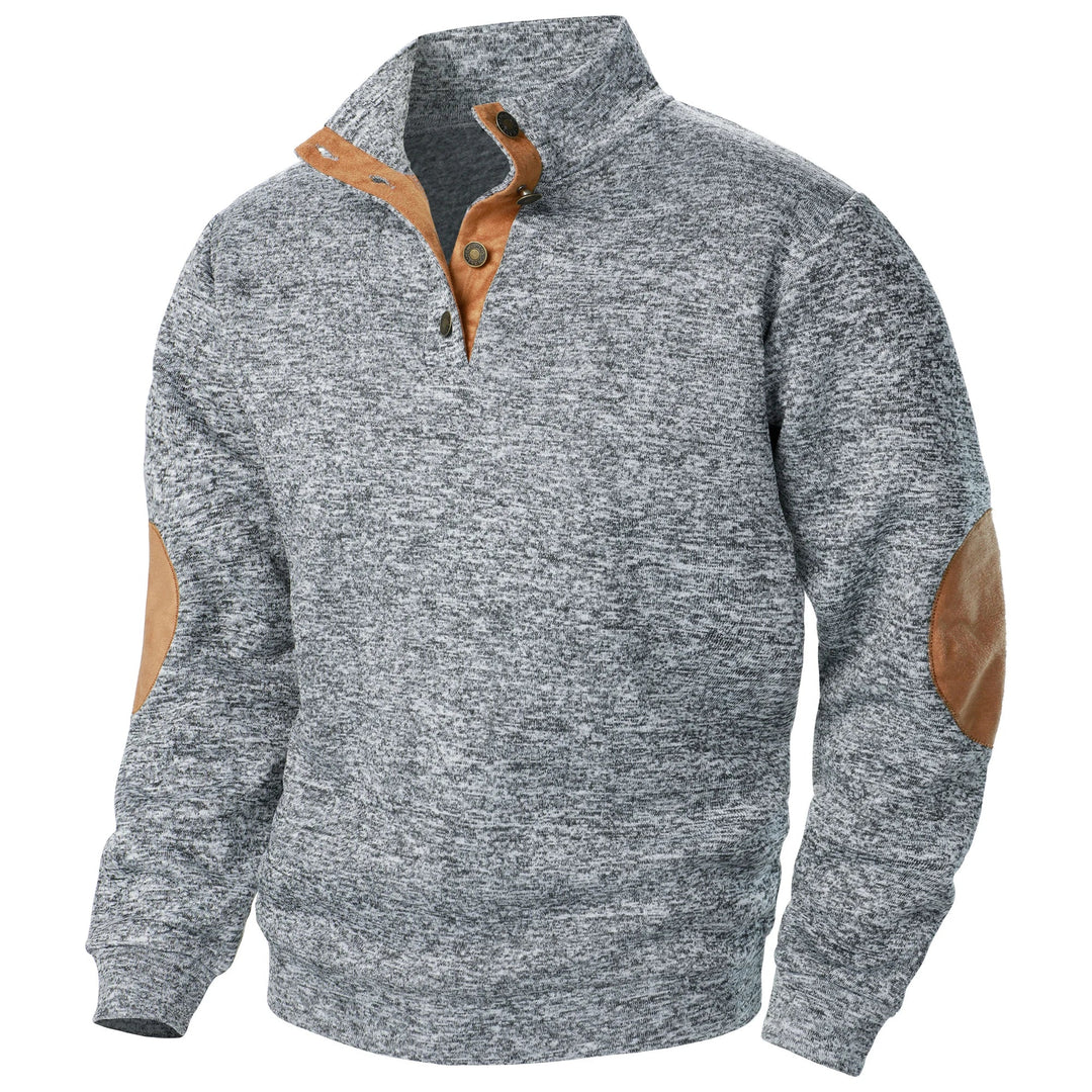 Richard | Quarter-Button Pullover Sweatshirt