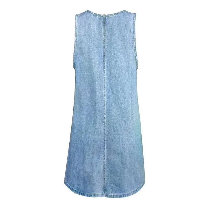 Diana™ | Practical & Light Denim Summer Dress