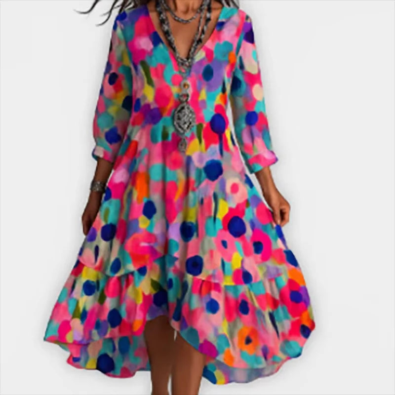Delilah™ | Flowing Floral Midi Dress