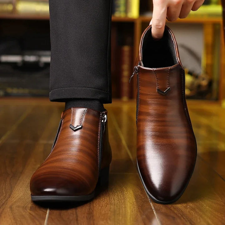 Alfred™ | Beckett Zip Leather Boots