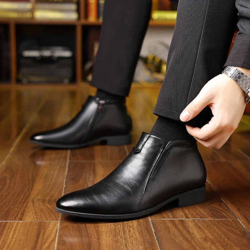 Alfred™ | Beckett Zip Leather Boots