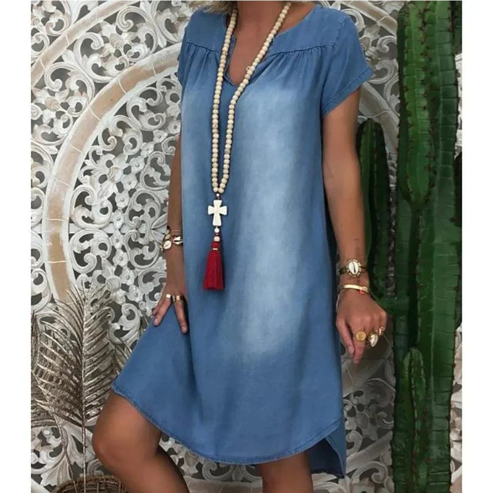Hailey™ | Relaxed Denim Summer Dress