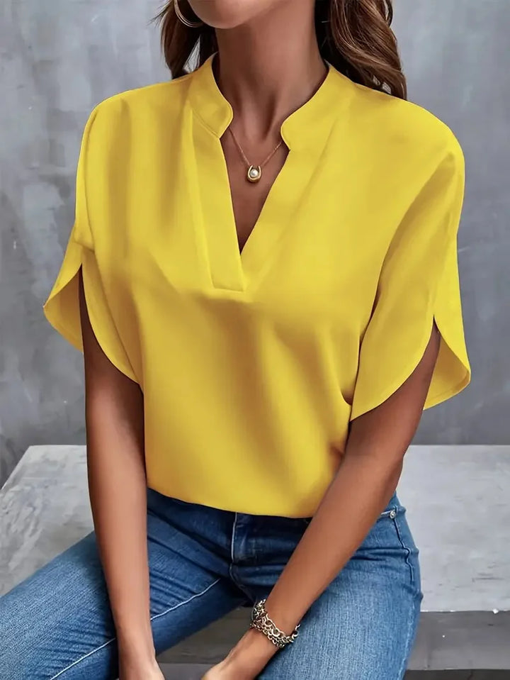 Deborah | Soft and Elegant V-Neck Shirt