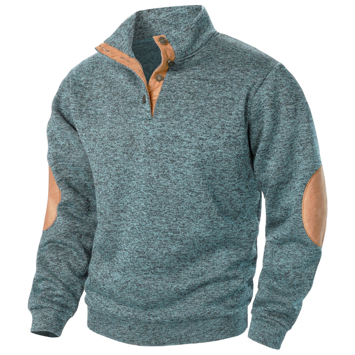 Richard | Quarter-Button Pullover Sweatshirt