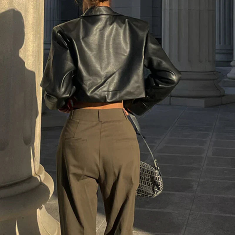 Monroe | Cropped Button Jacket