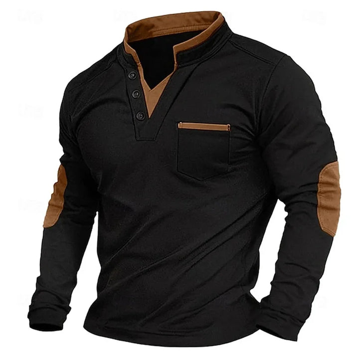 Jacob | Dual-Tone Long Sleeve Shirt