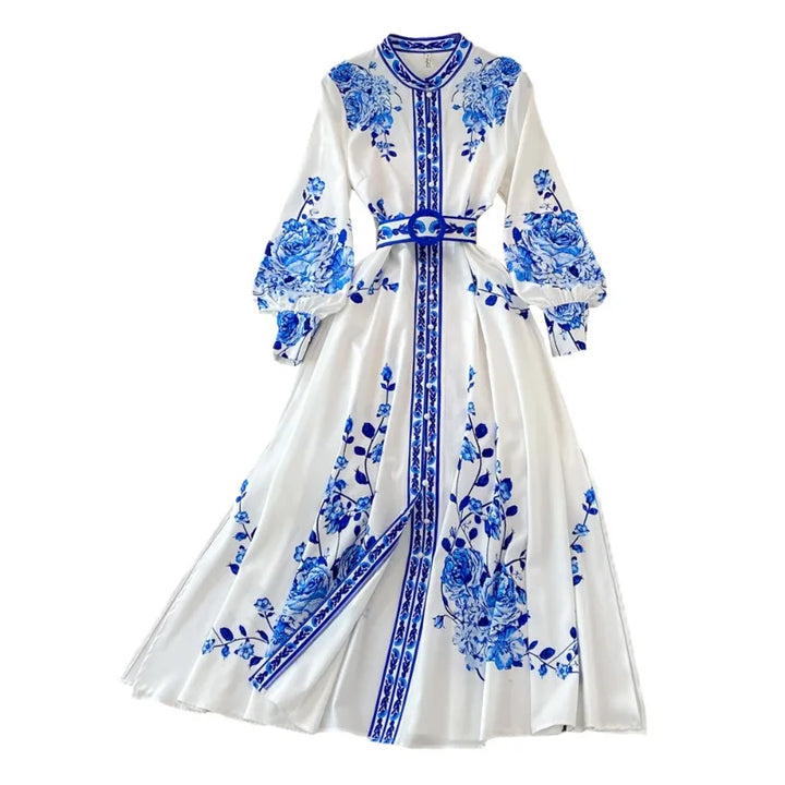 Eliana™ | Royal Bloom Maxi Dress