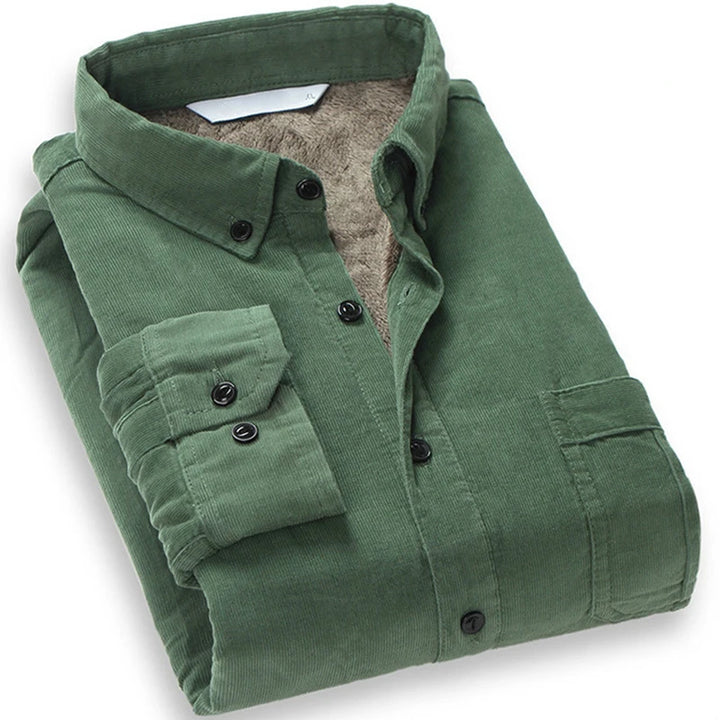 Raymond | Warm Lined Corduroy Long Sleeve Shirt
