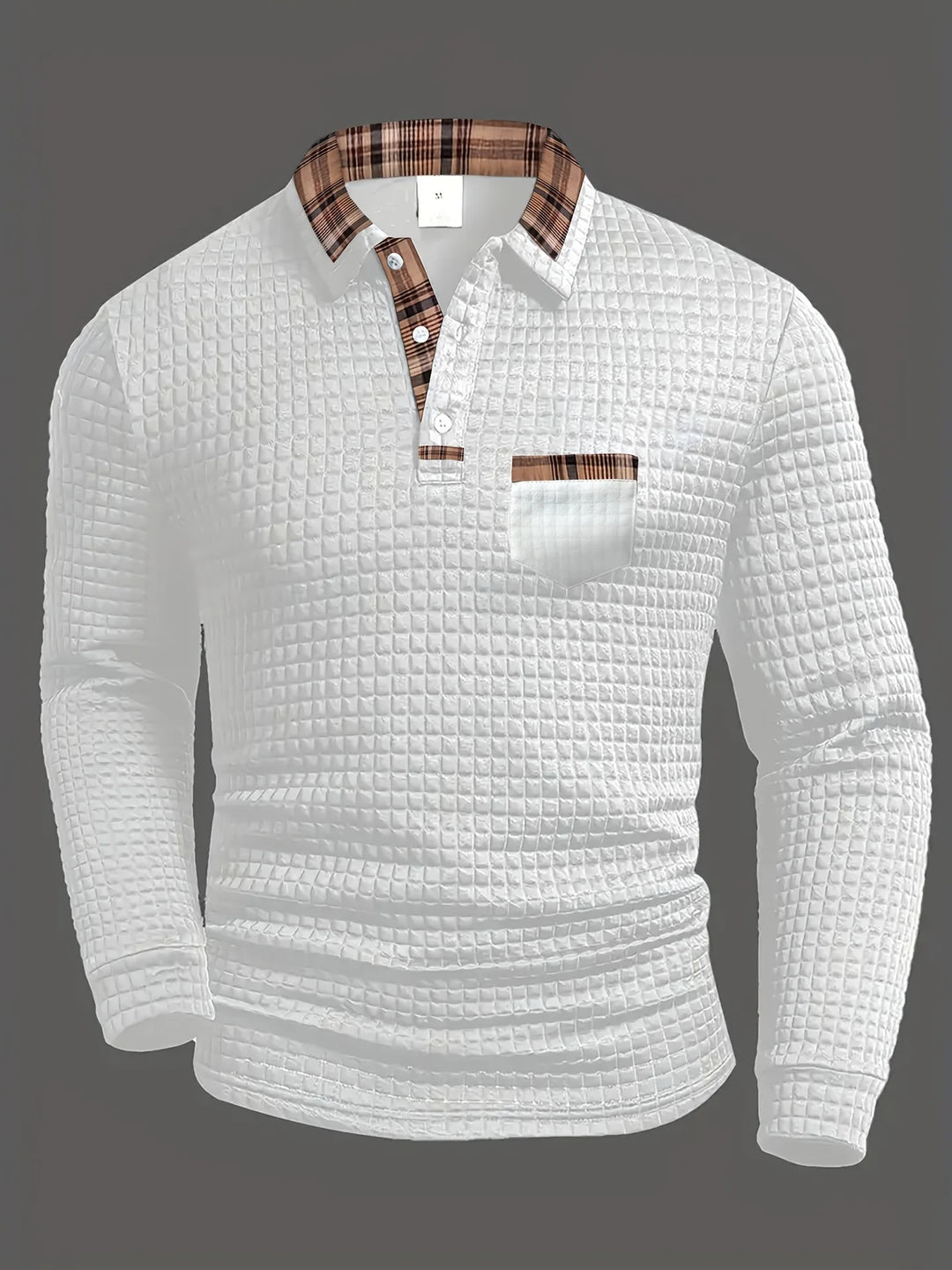Elliot | Casual Contrast Collar Long Sleeve Shirt