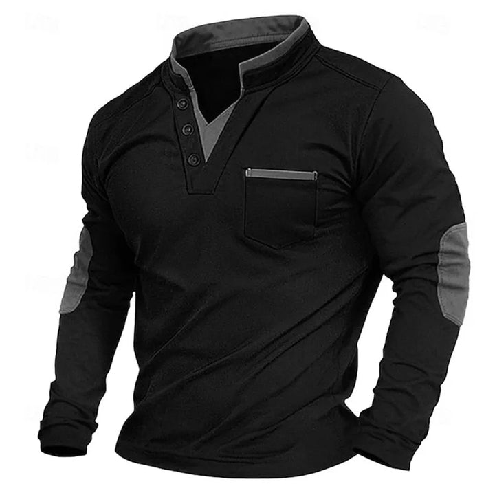 Jacob | Dual-Tone Long Sleeve Shirt