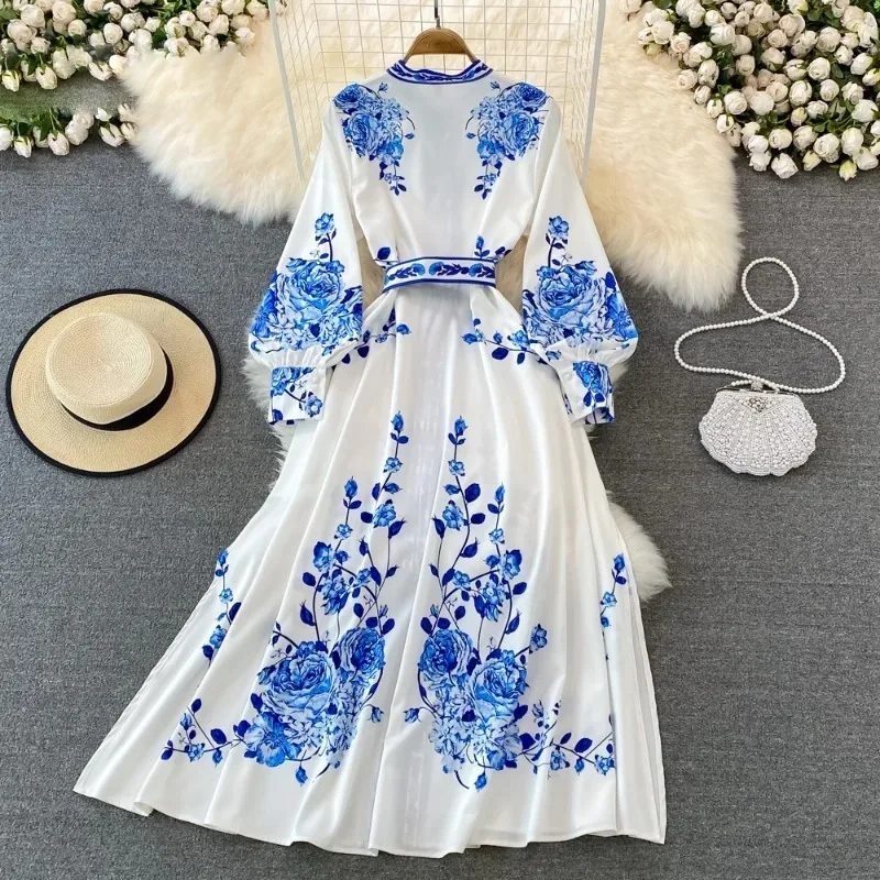 Eliana™ | Royal Bloom Maxi Dress