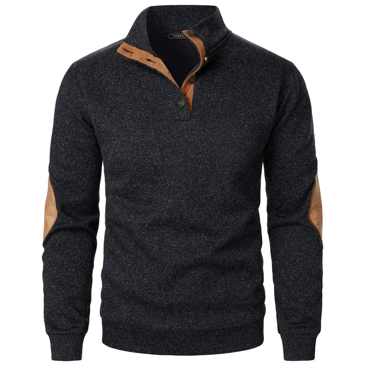 Richard | Quarter-Button Pullover Sweatshirt