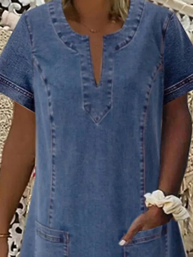 Sandra | Soft Denim Dress
