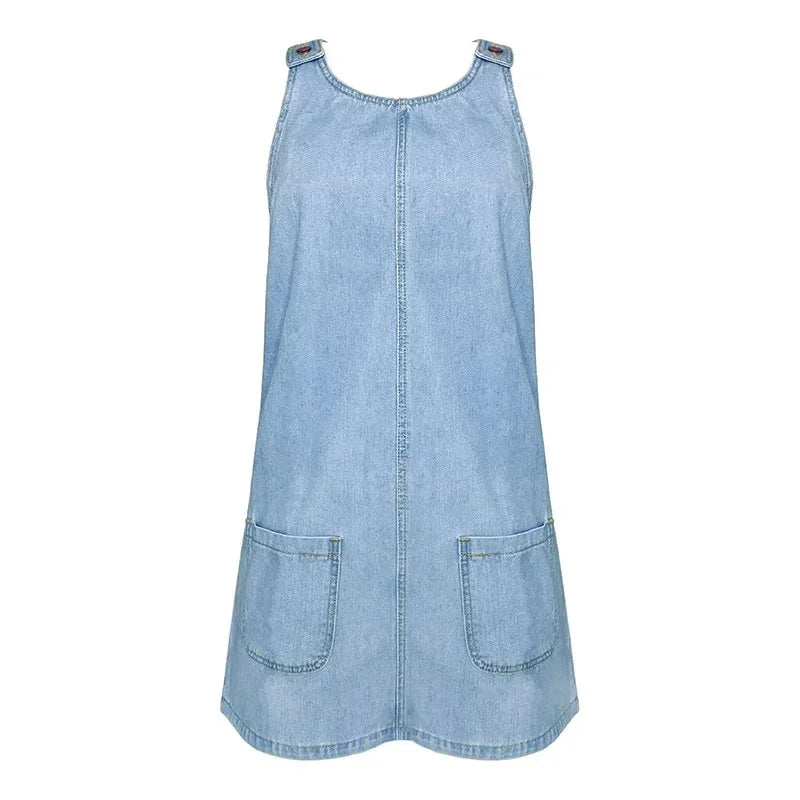 Diana™ | Practical & Light Denim Summer Dress