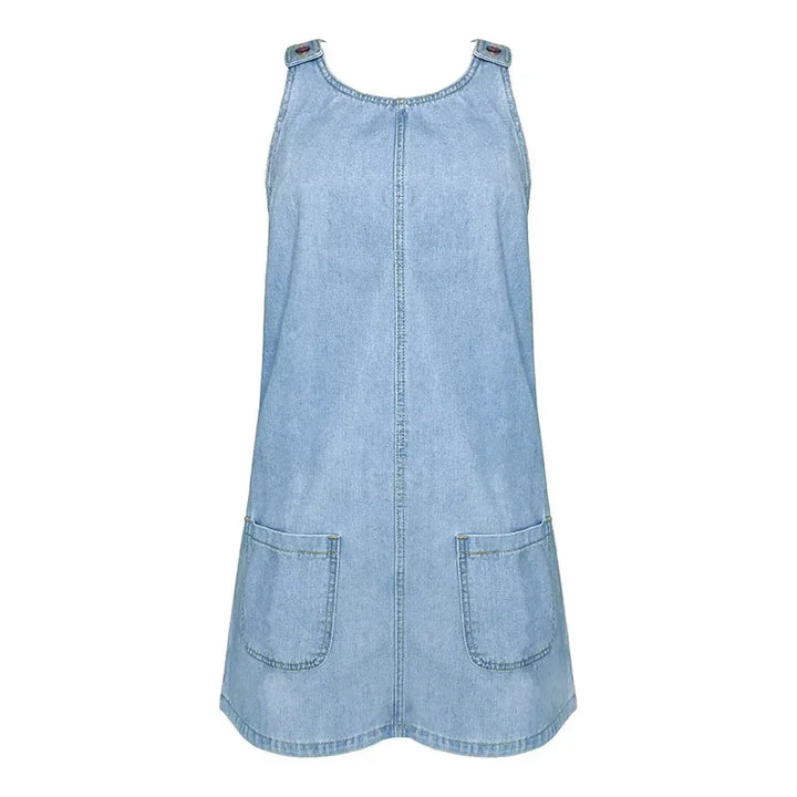 Diana™ | Practical & Light Denim Summer Dress