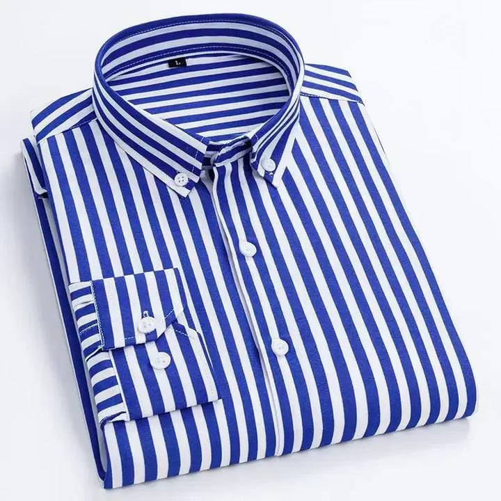 Ian | Classic Striped & Checkered Long Sleeve Shirt