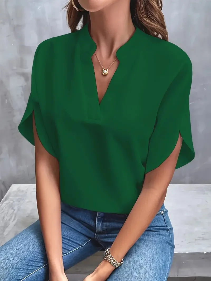 Deborah | Soft and Elegant V-Neck Shirt