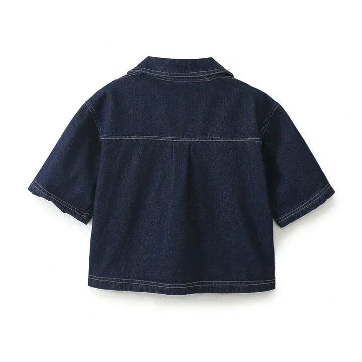 Caitlin® | V-neck Denim Set